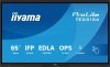 IIYAMA Monitor interaktywny 65 cali TE6515A-B2AG VA,4K,40pkt,550cd,DeepContrast-IR+,     HDMI x2,DP,USB-C, 2 x 20W, OPS Slot x1, 5xUSB, 2xRJ45,8-Array,EDLA,